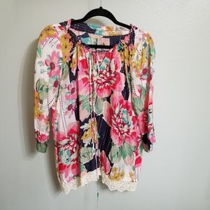 Johnny Was floral blouse